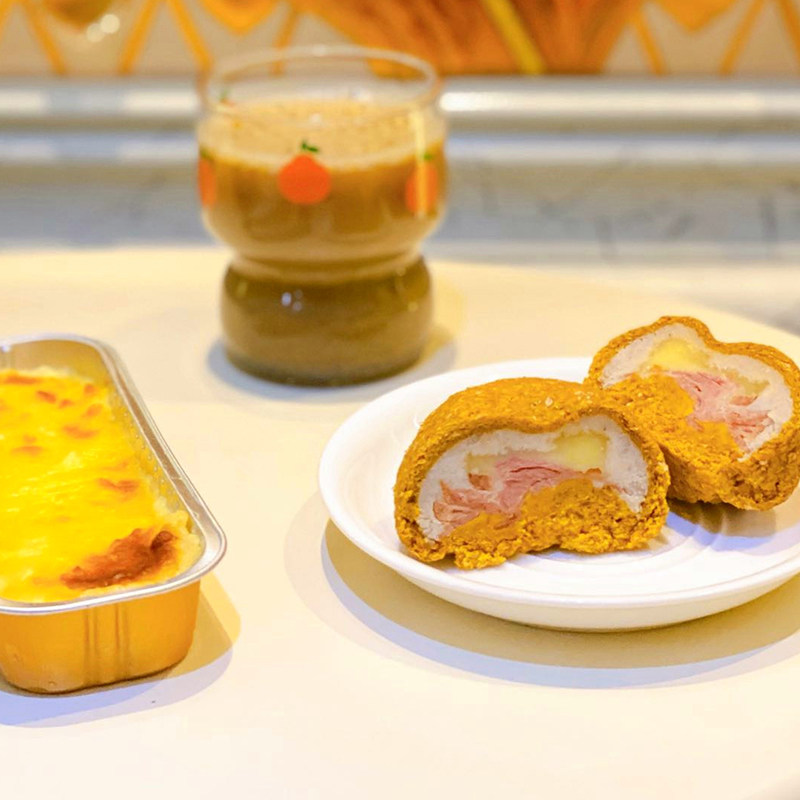 Whole wheat taro purée