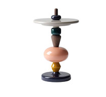 Simple solid wood color sugar gourd bedside edge a few net red INS coffee table Danish designer candy contrast color coffee table