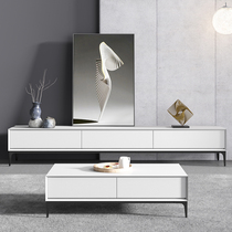 Italian Minimalist Tea Table TV Cabinet Composition Nordic Modern Light Lavish Minima Living Room TV Shelve