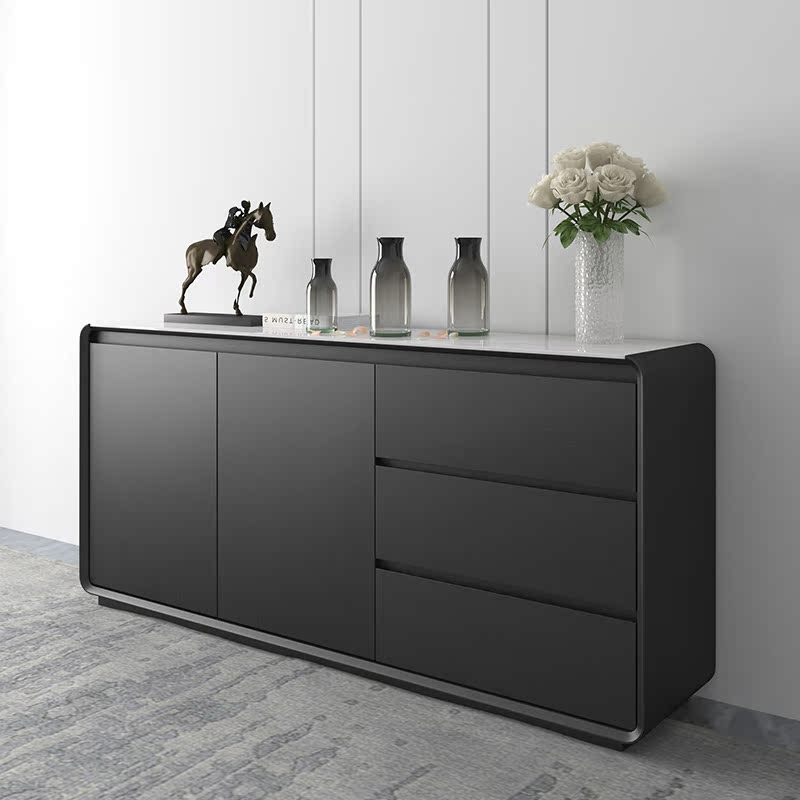 Rock plate dining cabinet modern minimalist basalt cabinet kitchen cabinet living room storage disk cabinet minimal northern European bedroom cabinet