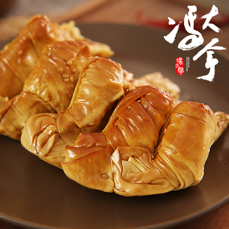 Jinzhou 5 fragrance-smoked bean peel tofu coil northeast of a thousand bamboo bean products vegetable meat chicken