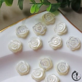 Белый трехмерный двусторонний резной аксессуар, аксессуары, 8-12мм, в цветочек, DIY