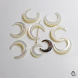 Натуральная белая бабочка-ракушка Луна 15/20 мм, ракушка с двойным отверстием, рог, материал ручной работы, сделай сам, древний стиль, шпилька, ювелирные изделия