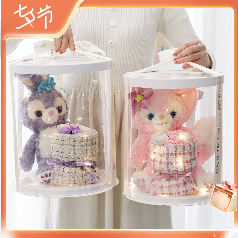 High-end Bouquet Rose Emulation Flower Soap Flowers Valentine's Day Delivery Girlfriend Doll Birthday Gift 7 New Year's gift box