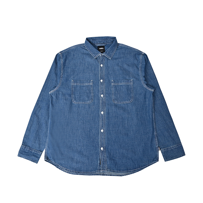 Vans New Women's Versatile Long-Sleeved Shirt Sports Casual Denim Jacket Top Vn000T6A0D8