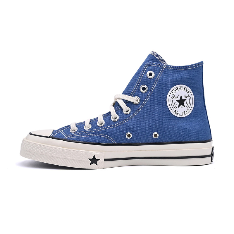Converse 26 New Retro Versatile Trendy Couple Sports Casual Sneakers Blue High-Top Canvas Shoes