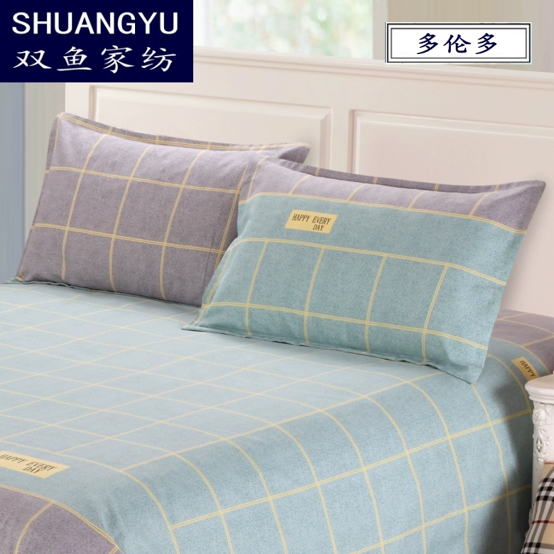 Bông cũ vải thô cặp gối mùa hè mát mẻ vải vải gối - Gối trường hợp