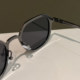 2025 New Polygonal Small Frame Sunglasses Men's Driving HD Polarized Sunglasses Anti-UV