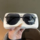 Aviator sunglasses for men, large frame, face-showing, small toad mirror, 2025 new driving sunglasses, anti-UV