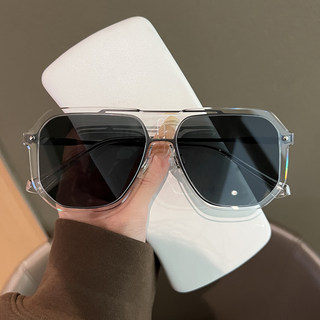 2025 New Style Personalized Large-Frame Slimming Sunglasses for Men and Women, Versatile for Natural Look, Stylish Sunglasses with Uv Protection