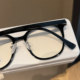Gradient coffee-colored myopia glasses for women with degrees, retro Korean version, no-makeup artifact glasses frame, large frame, slim and trendy