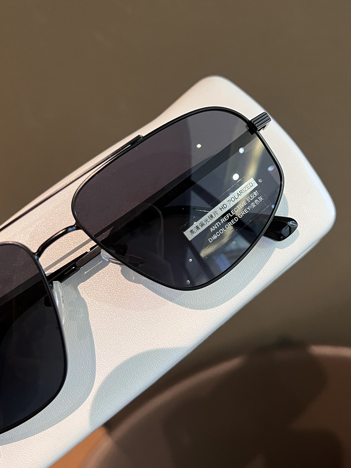 Retro Asymmetrical Double-Beam Sunglasses for Men 2024 New Style High-End Polarized Sunglasses for Driving with Uv Protection