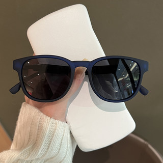 2025 New Oval Matte Black Frame Sunglasses for Men, Polarized Sunglasses for Driving, Uv Protection, Trendy