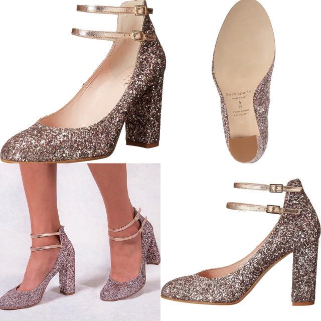 In Stock Kate Spade New York Buckle Embellished High Heels for Weddings, Bridal Balls, and Ceremonies