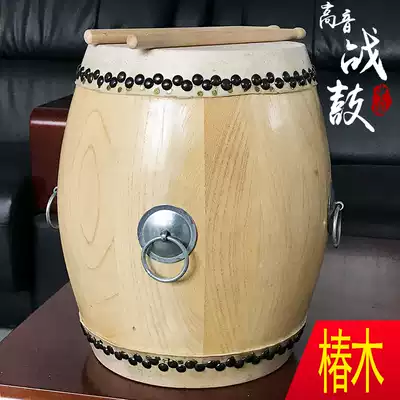 Junqing gong and drum 6 5-inch treble war drum white billet drum pure cowhide tsubaki drum professional theater drum direct sales