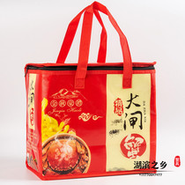 Hairy crab packaging insulation bag non-woven crab waterproof insulation bag gift box handbag with foam incubator