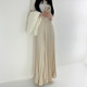 Korean chic spring new niche design style wrinkled high waist slimming pleated wide-leg casual trousers trousers women