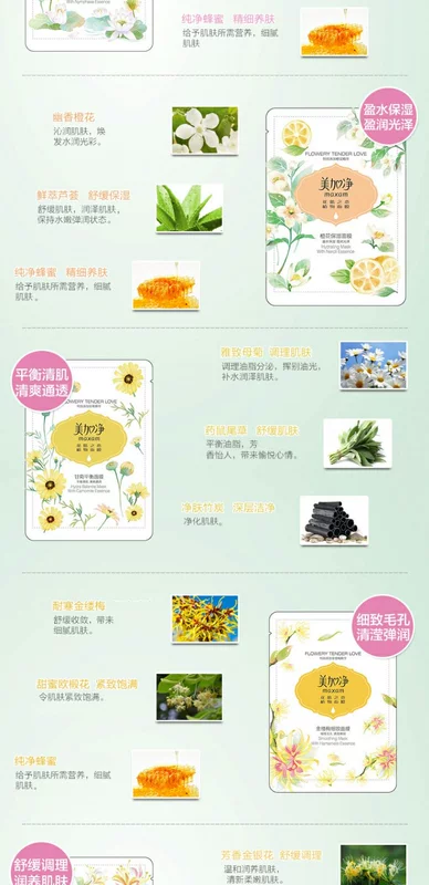 [Shanghai Jahwa] Mặt nạ thực vật cơ bắp ngôn ngữ hoa của Hoa Kỳ và Canada - Mặt nạ