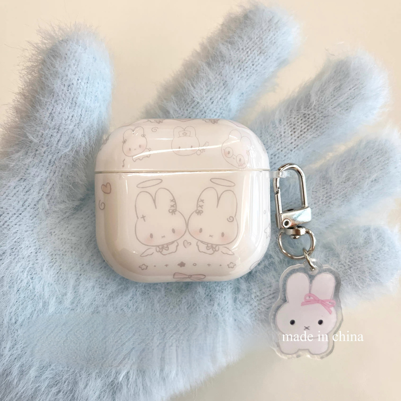 Korean Style ins Niche Trendy Winter Milky White Cute Girly Miffy Rabbit Case for AirPods Pro 3Rd Generation Korean Style ins Niche Trendy Winter Milky White Cute Girly Miffy Rabbit Case for AirPods Pro 3Rd Generation