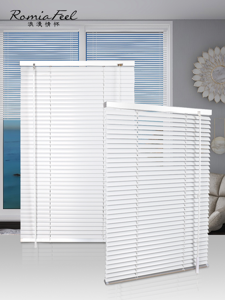 Blinds, roller blinds, aluminum alloy hand pull lifting shading, office powder room, kitchen bedroom, household, free drilling