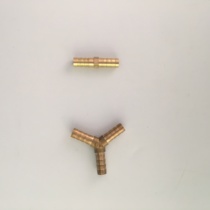 Copper pagoda connector straight through two-way one-way three-way herrthrough outer diameter 8MM hose acetylene oxygen tube