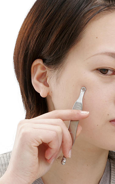 Japanese original Seki EDGE stainless steel acne black head extruder double head shank squeeze cosmetic tool