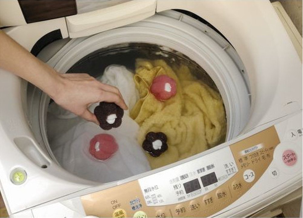 Japan Richell laundry ball lizard sponge Sheep shape washing machine with adsorbed hair floccule