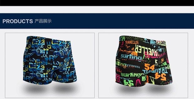 Quần bơi nam boxer thời trang thể thao gợi cảm lỏng lẻo chuyên nghiệp thoải mái quần bơi nam thân bơi áo bơi
