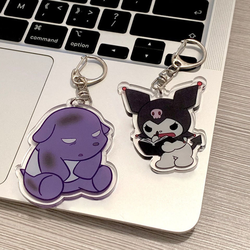 In-Stock Japanese Kuromi Cute Couple Small Pendant Anime Baku Backpack Decoration Cartoon Accessory Keychain In-Stock Japanese Kuromi Cute Couple Small Pendant Anime Baku Backpack Decoration Cartoon Accessory Keychain