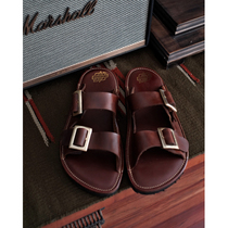 MOVE America HORWEEN HORWEEN imported cowhide slippers Leather sandals Vintage hand-made Ami Kachi shoes