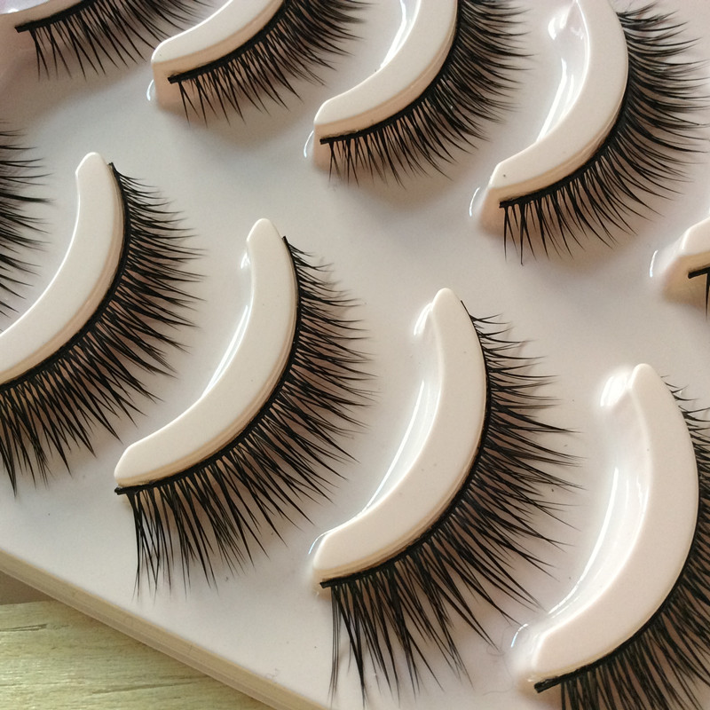 Màu mắt đẹp eyel lông mi giả nữ siêu nhiên phần sage dày mô phỏng giai đoạn không khí trang điểm người mới bắt đầu phần dài và ngắn - Lông mi giả các loại mi giả