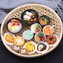 Simulation Steam Cage Model Bowl Rice Noodle Food Dish Food Dish Food Tasting Family Cabinet Decoration Shooting Props Show