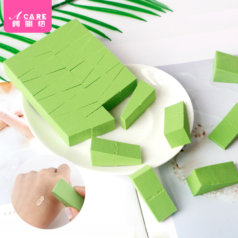 24 Cut Triangle Sponge Powder Bashing Cosmetic Egg Soft Small Pieces Not Eat Powder Air Cushion BB Powder Bottom Liquid Dry And Wet Double Duty Powder Bashing