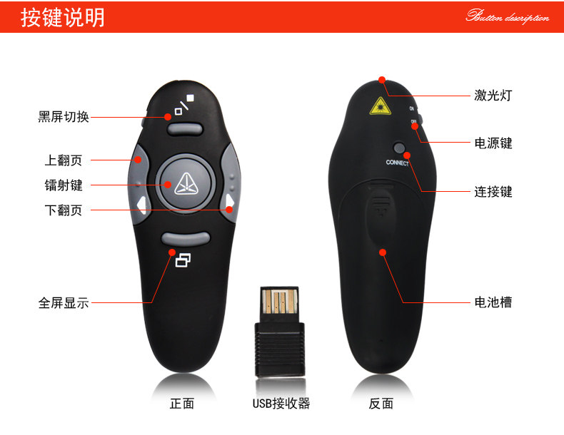 Telecommande - pointeur laser - Ref 385265 Image 14