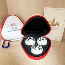 Ma Long Fan Zhendong Wang Chuqins signature Chengdu World Table Tennis Championships signature table tennis belt CSA certification certificate handwritten