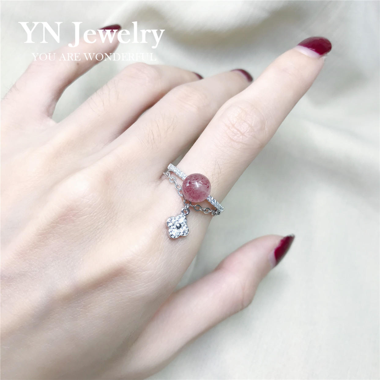 Bague Femme OTHER   en Cristal naturel pierre semi-precieuse - Ref 3089689 Image 3
