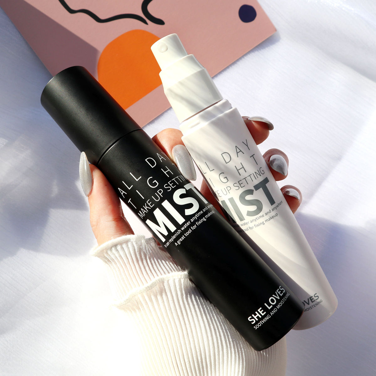 Net red with the same makeup setting spray female long-lasting makeup water oil skin oil control waterproof anti-sweat dry skin toning moisturizing moisturizing