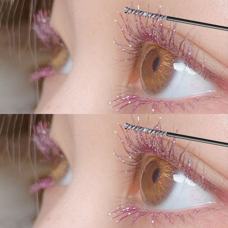 Color mascara Li Jiaqi recommends blue-brown waterproof, not smudged, lasting, fine brush head, very fine, not taking off makeup and lasting