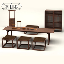  New Chinese style Zen Kung Fu tea table Ash wood solid wood tea table Modern simple decoration model room Bed and breakfast Hotel