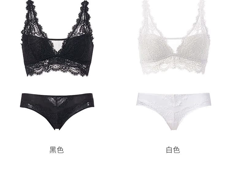 Đồ lót Pháp phù hợp với phụ nữ mà không có vành ren gợi cảm thiết lập phần mỏng ngoài vai áo ngực mùa hè ngực lớn áo ngực nhỏ - Áo ngực thể thao áo ngực cho bé bú
