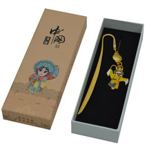 Chinese style classical metal bookmarks retro creative gifts Beijing Opera facial makeup bookmarks hipster students use