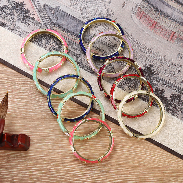 Old Beijing Cloisonné Bracelets, Old Beijing Jewelry Bracelets, Special Small Gifts for Foreigners, Travel Souvenirs