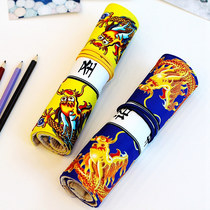 Chinese Palace wind roller curtain pen bag female retro literary ancient style pen curtain pencil pencil