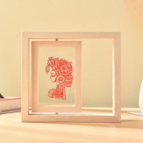Paper-cut photo frame handmade folk crafts Chinese style features decorative ornaments Chinese traditional folk gifts