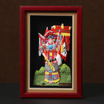 Beijing Tourism Memorial Peking Opera Faces Clay Plastic Chinese Handicrafts