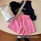 F girls summer suit 2023 new Korean fashion style letter little girl t-shirt shorts sports set two-piece