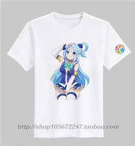 Offer blessings for a better world Akua Hui Hui anime surrounding men and women short-sleeved t-shirts half-sleeved clothes