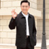 Áo khoác nam trung niên mùa xuân và mùa thu ve áo túi thẳng hàng đầu cha 50 tuổi 60 áo khoác nam nút áo khoác đẹp nam Áo khoác