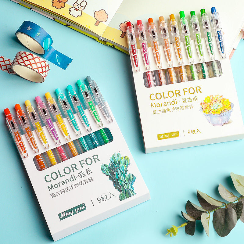 Color Medium Pen Make Notes Special Water-based Pen Multicolored Pen Refill Handbill Hand Ledger Color Pen Juice Pen stationery Supplies