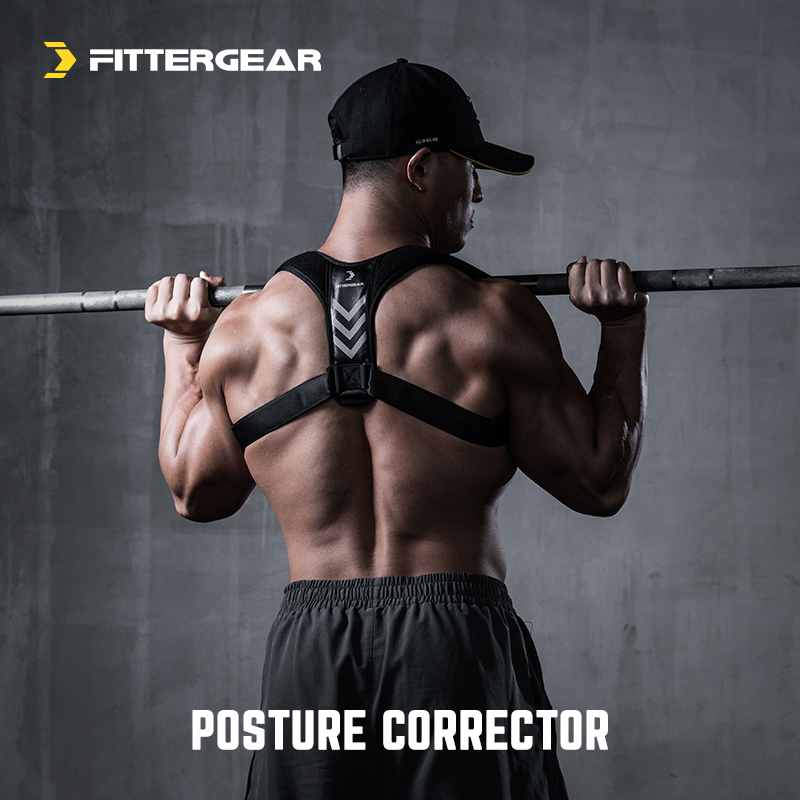 FitterGear Men and Women Fitness Training Open Back Correction Humpback Shoulder Correction Sitting Belt Assisted Equipment